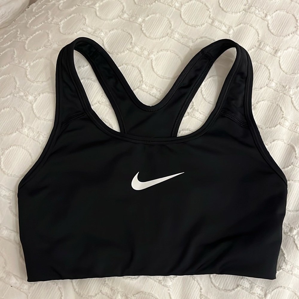 Black Nike sports bra. Really good condition.